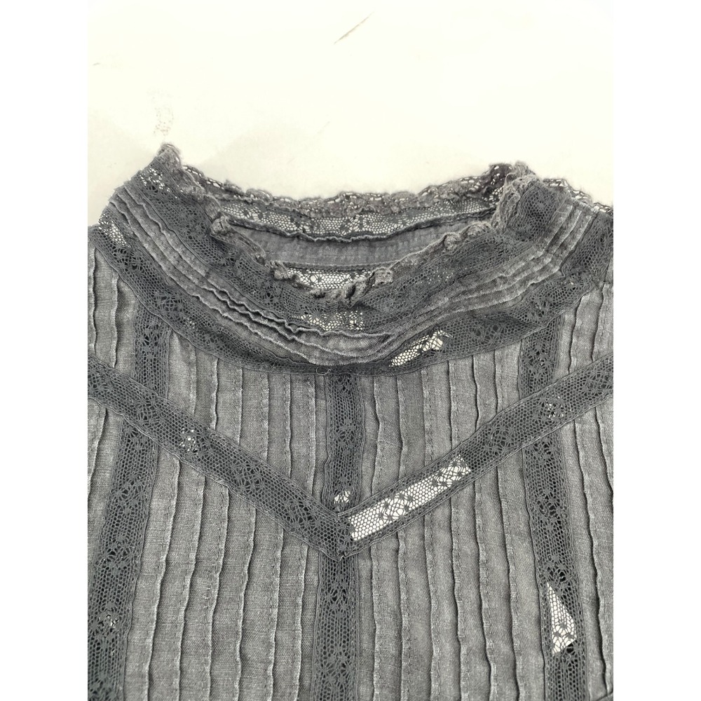 DOEN Women Top Victorian Black Ramie Extra Small - Picture 7 of 9